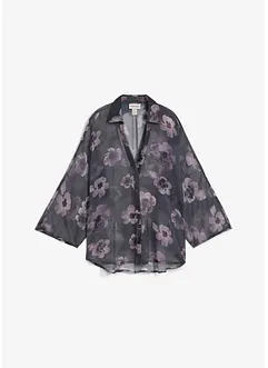 Oversized blouse van luchtige chiffon, bonprix