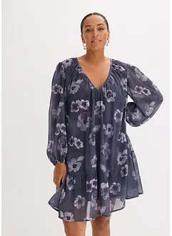 Korte chiffon jurk, bonprix