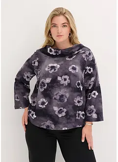 Blouse van gestructureerde crêpe, bonprix