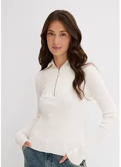 Geribd shirt in een zachte viscosemix, bonprix