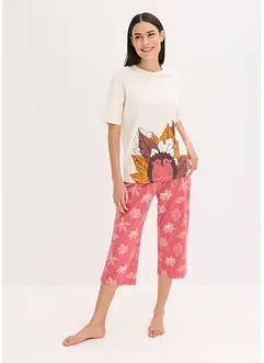 Capri pyjama van biologisch katoen, bonprix