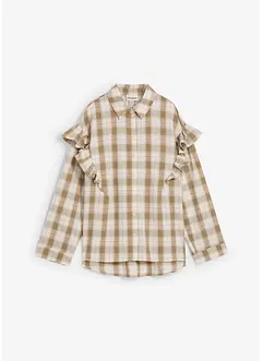 Overhemdblouse met volants, bonprix