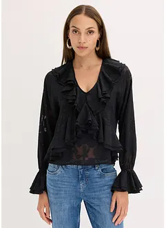 Licht transparante chiffonblouse, bonprix