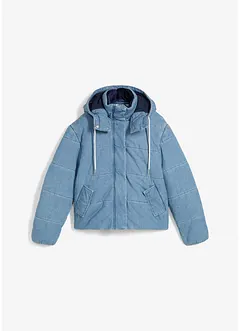 Gewatteerde jas van denim, bonprix