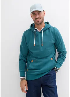 Hoodie met imitatieleren details, bonprix
