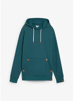 Hoodie met imitatieleren details, bonprix