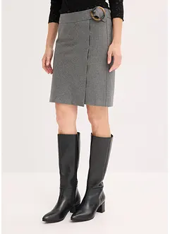 Wikkelrok met visgraatpatroon, bonprix