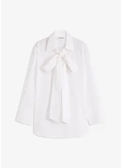 Blouse met strik van katoen, bonprix