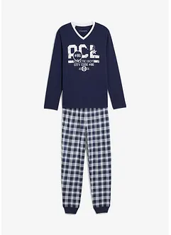 Pyjama met lange mouwen in een katoenmix, bonprix