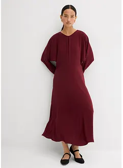 Gedrapeerde midi jurk, bonprix