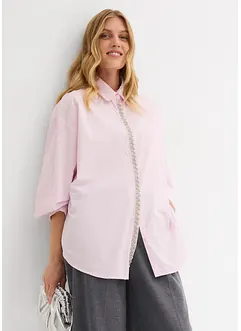 Overhemdblouse met strass, bonprix