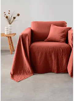 Veelzijdige linnen plaid van hooge kwaliteit, bonprix