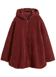 Teddy fleece vest in A-lijn met zijsplitten, bonprix