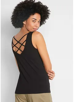 Jersey top met rugdetail, bonprix