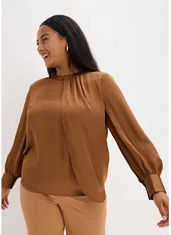 Blouse van elegant satijn, bonprix