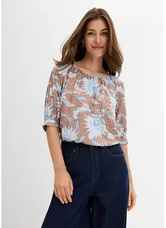 Blouse in een fijne viscosemix, bonprix