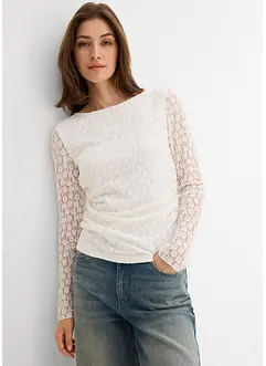 Longsleeve van kant, bonprix