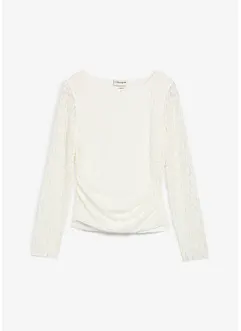 Longsleeve van kant, bonprix
