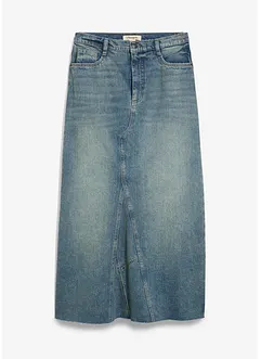 Maxi spijkerrok, mid waist, bonprix