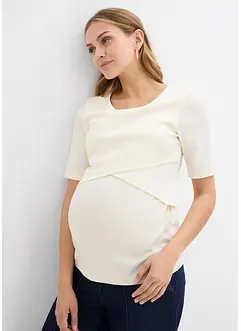 Voedings- en zwangerschapsshirt van puur biologisch katoen (set van 2), bonprix