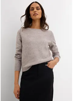 Gebreide trui met boothals, bonprix
