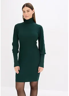 Gebreide jurk met col, bonprix