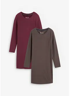 Jersey jurk (set van 2), bonprix