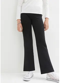 Meisjes broek met wijd uitlopende pijpen en splitten, bonprix