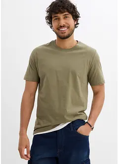 T-shirt (set van 2) van biologisch katoen, bonprix