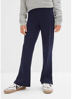 Meisjes broek met wijd uitlopende pijpen en splitten, bonprix