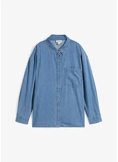 Oversized spijkerblouse van biologisch katoen, bonprix