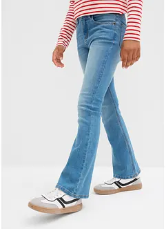 Flared jeans mid waist, bonprix