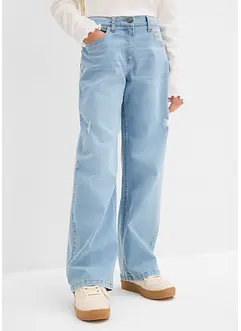 Wide leg jeans mid waist, bonprix