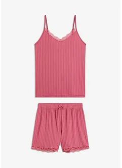 Shortama van zachte pointelle-jersey, bonprix