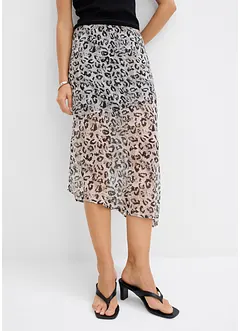 Midirok van fijn chiffon, bonprix