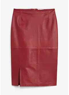 Leren rok met split, bonprix