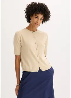 Vest met korte mouwen in een viscosemix, bonprix