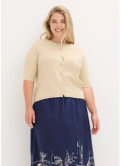 Vest met korte mouwen in een viscosemix, bonprix