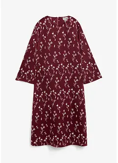 Gebloemde midi jurk van viscose, bonprix