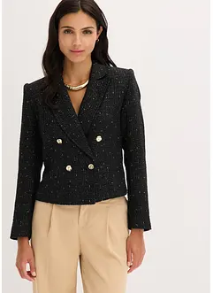Korte blazer van zacht bouclé, bonprix