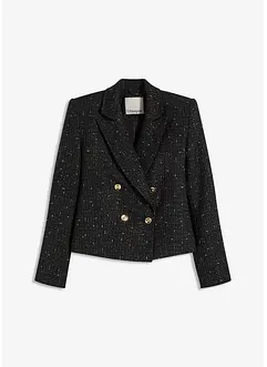 Korte blazer van zacht bouclé, bonprix
