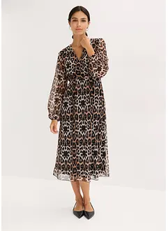 Midi jurk van zacht mesh, bonprix