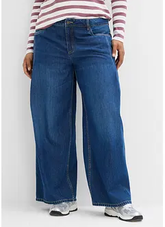 Wide leg jeans mid waist, bonprix