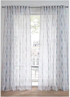 Transparant gordijn met gerecycled polyester (1 stuk), bonprix