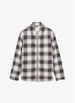 Licht gevoerde flanel overhemd jas, bonprix