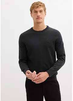 Fijn gebreide trui met katoen, bonprix