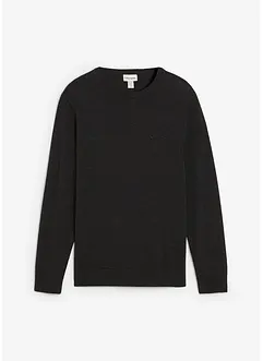 Fijn gebreide trui met katoen, bonprix