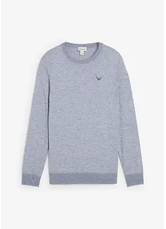 Fijn gebreide trui met katoen, bonprix