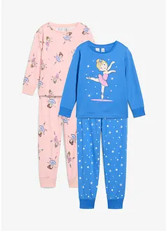 Pyjama van biologisch katoen (4-dlg. set), bonprix