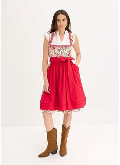 Dirndl met geborduurde schort (2-dlg. set), bonprix